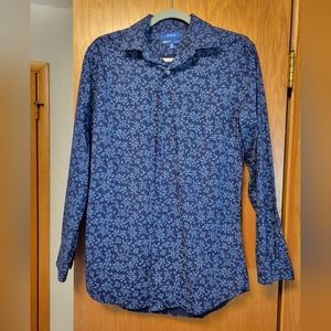 Apt 9 blue floral button down